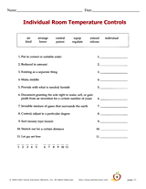 Individual Room Temperature Controls Puzzle
