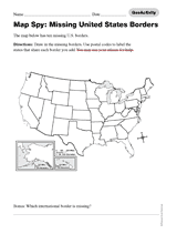 Map Spy: Missing United States Borders