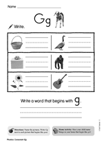 Consonant G - Phonics Skill 2 (Gr. K)