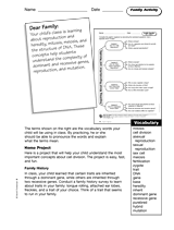 Reproduction and Heredity: Family Activity