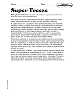 Science, Technology, and Society: Super Freeze