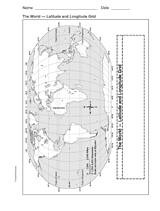 World  Latitude Longitude on Printable Outline Map Of The World Provides A Latitude And Longitude
