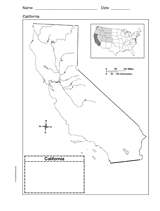 California+state+map+outline