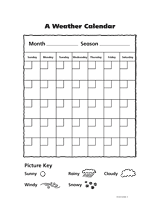 big weather station table with calendar from ck