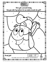 Dora  Explorer Coloring on Dora The Explorer  Color By Numbers  English  Printable  Pre K   2nd