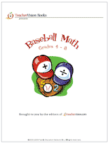 Baseball Math Printable Book (4-8)