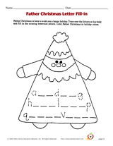 Father Christmas Letter Fill-in