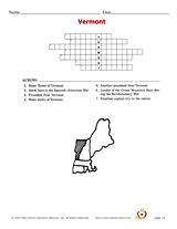 Vermont Crossword Puzzle