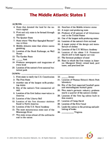 The Middle Atlantic States Crossword Puzzle I