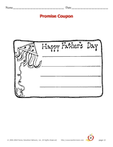 Father's Day Promise Coupon