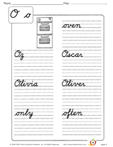 Cursive Printables