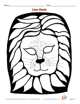 Lion Mask Cut-Out