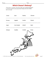 World Geography: Which Doesn't Belong?