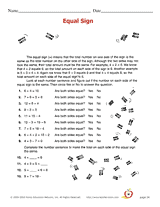 Equal Sign