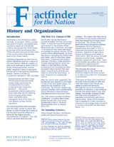 History and Organization of the U.S. Census