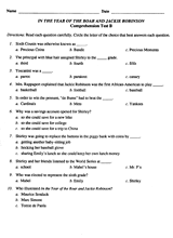 In the Year of the Boar and Jackie Robinson -- Test B