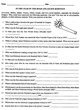 In the Year of the Boar and Jackie Robinson -- Quiz