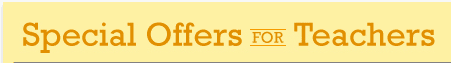 Special Offers for Teachers