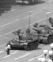 One unknown student stops tanks in Tiananmen Square