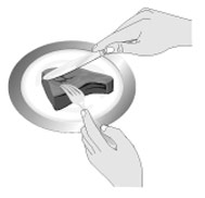 Knives and forks are held this way.
