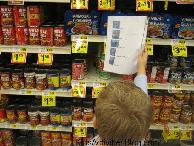 Boy Picking Out Soup