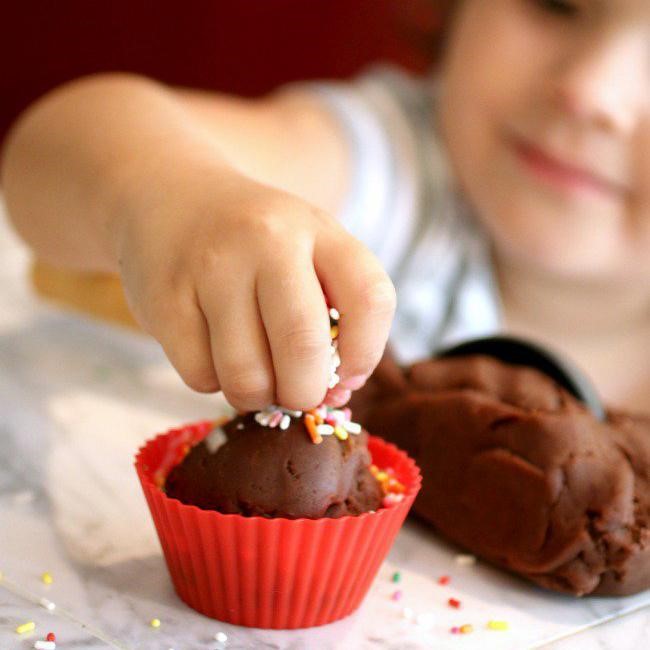 Edible Chocolate Ice Cream Playdough