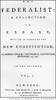 1787 1788 the federalist essay