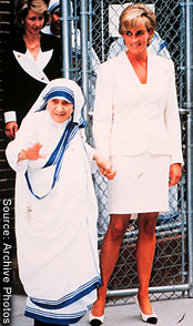 Mother Teresa and Princess Diana