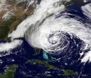 Hurricane Sandy satellite image