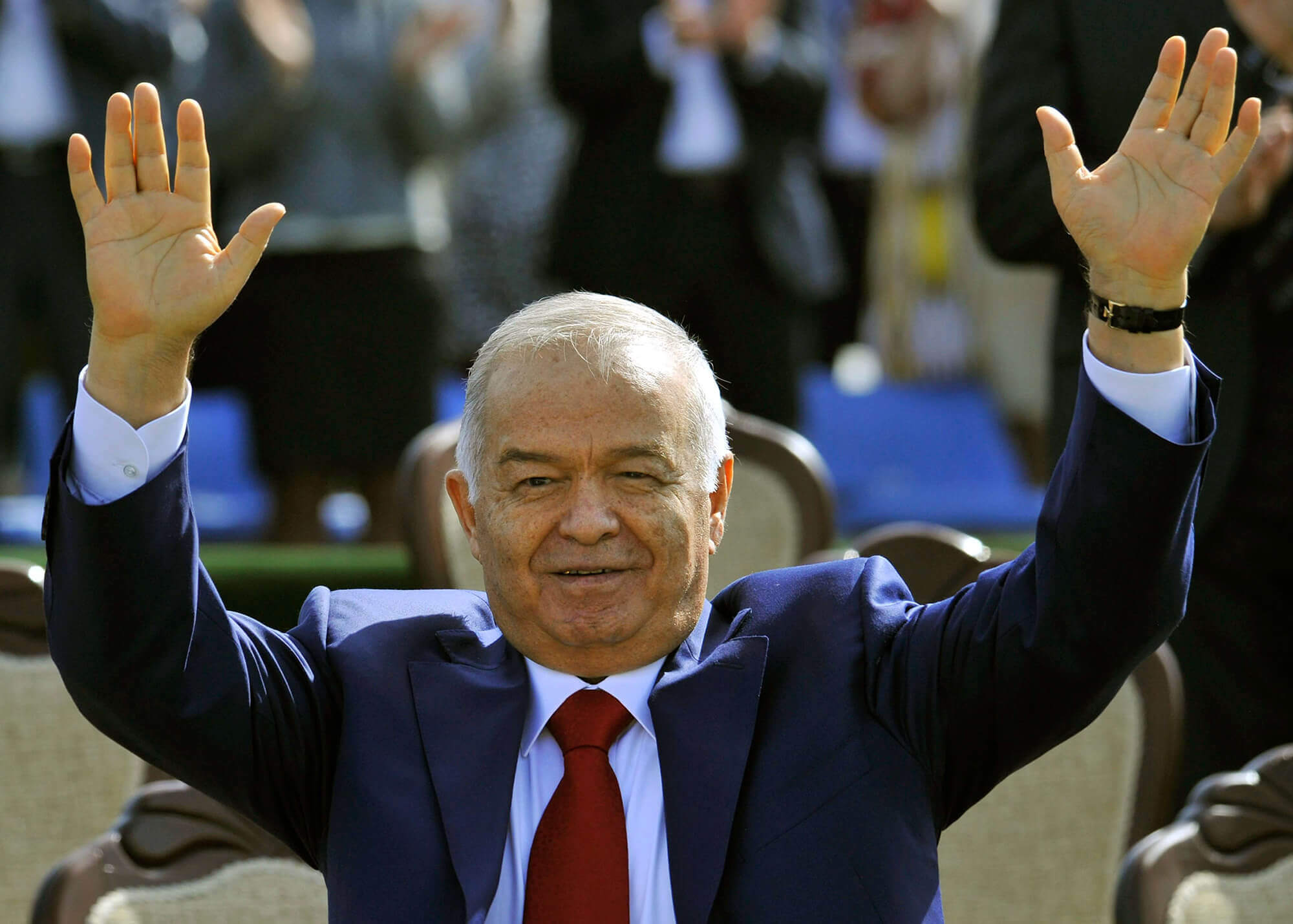 Image of Uzbekistan's Islam Karimov smiling