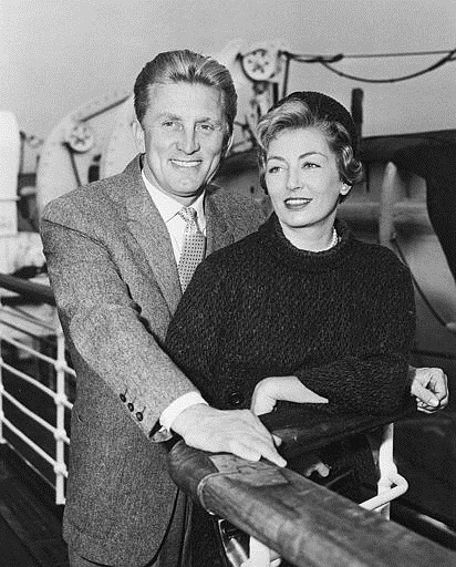 kirk and anne douglas in 1957