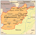 map of Afghanistan