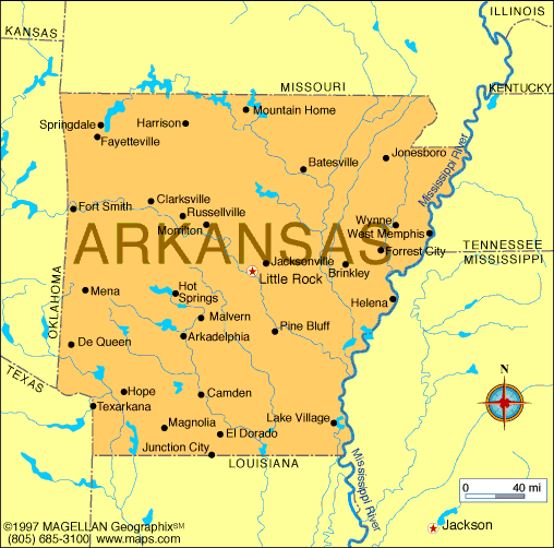 Show Me A Map Of Arkansas Arkansas Map | Infoplease