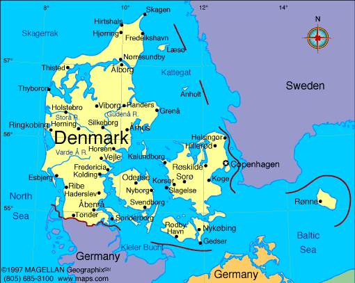 Map Of Denmark 9