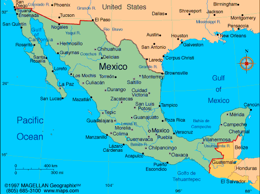 Show Me A Map Of Mexico Mexico Map | Infoplease