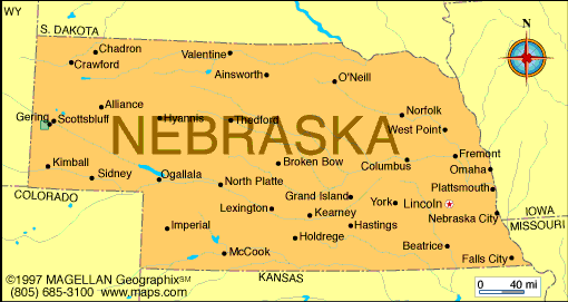 Nebraska Map With Cities Nebraska Map | Infoplease