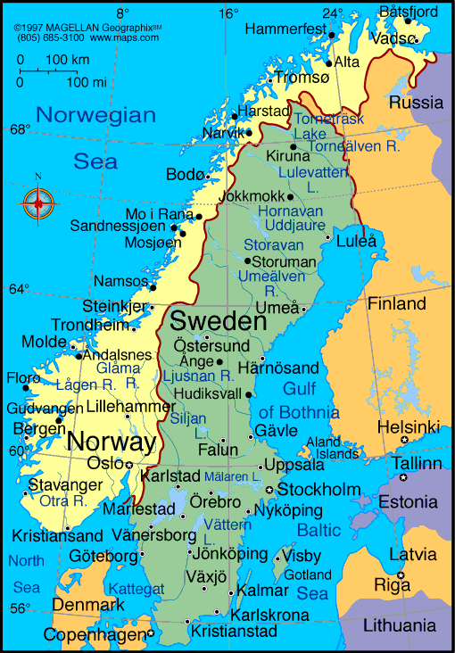 Norway Map Infoplease