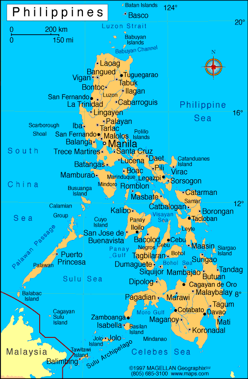 Map Of The Philippines Philippines Map | Infoplease