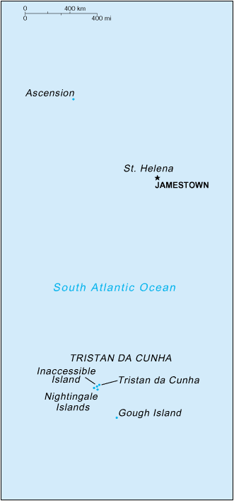 Map of Saint Helena