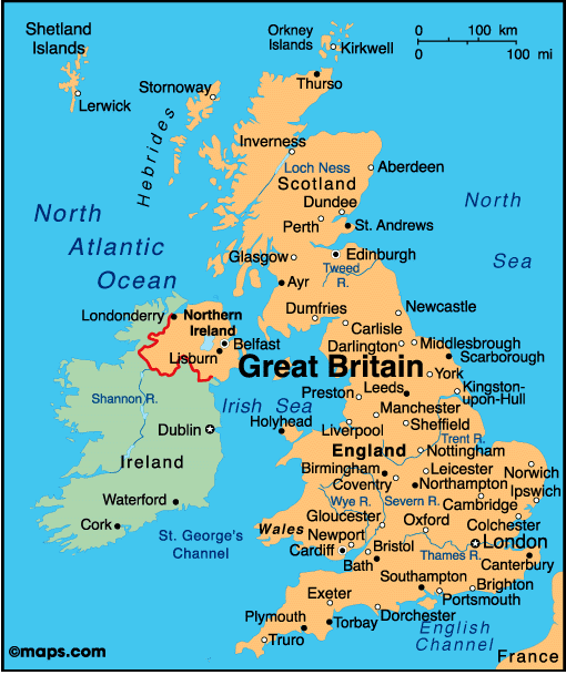 Where Is The Uk On The Map United Kingdom Map | Infoplease