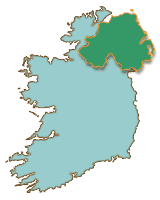 Outline Map of Ireland and Northen Ireland