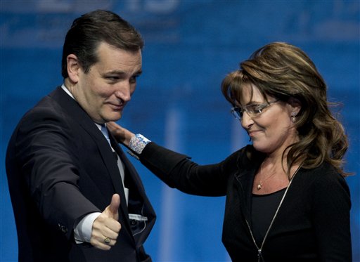 Sarah Palin and Ted Cruz