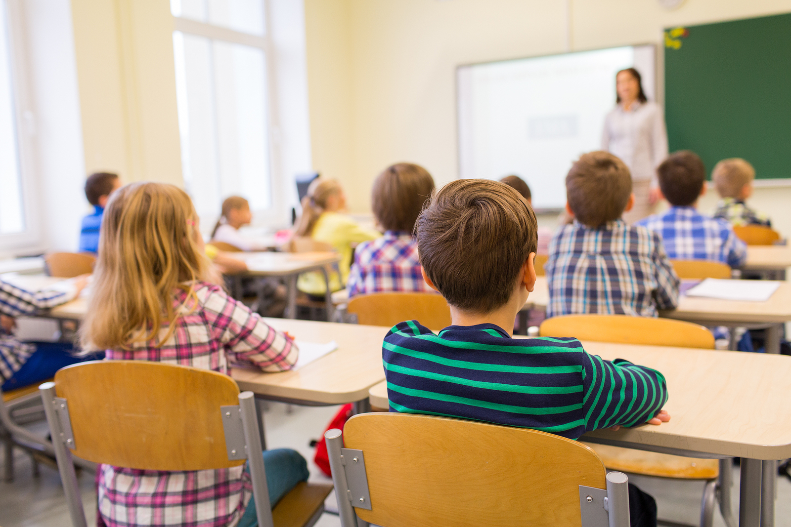 Teacher and students in classroom