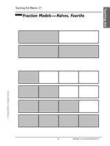 Fraction Models Printable (4th - 8th Grade) - TeacherVision.com