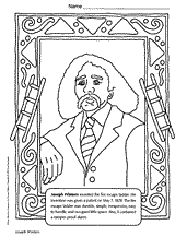 Joseph Winters Coloring Page Printable (Pre-K - 5th Grade