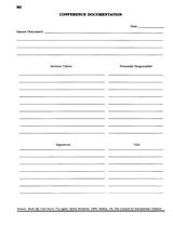 Parent-Teacher Conference Documentation Form Printable 