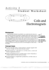 Coils and Electromagnets -- Student Worksheet -- Part 1 Printable (8th