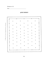 Quilt Design Worksheet Printable (6th - 10th Grade) - TeacherVision.com