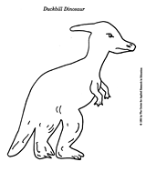 Duck Billed Dinosaur Coloring Page