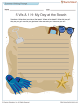 creative writing a day at the beach